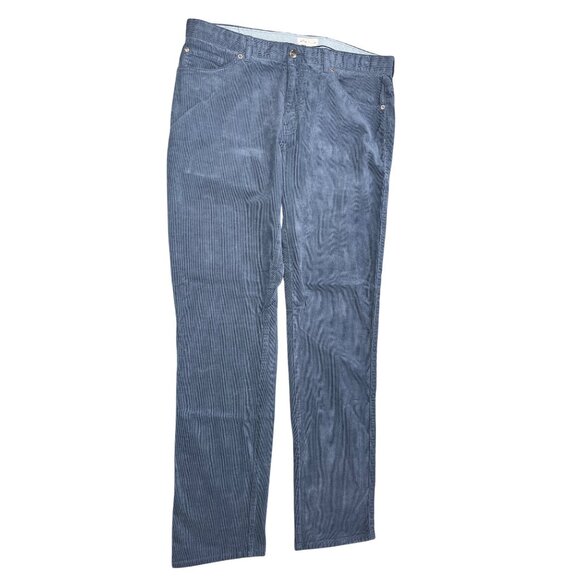 Peter Millar Mens Corduroy Pants 36x33 Blue Classic Fit Soft Cotton Blend Comfor - Picture 2 of 8
